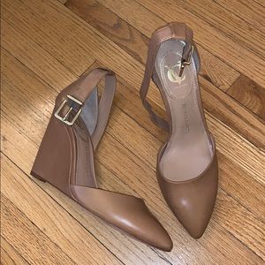 Vince Camuto Nude Wedge Pumps